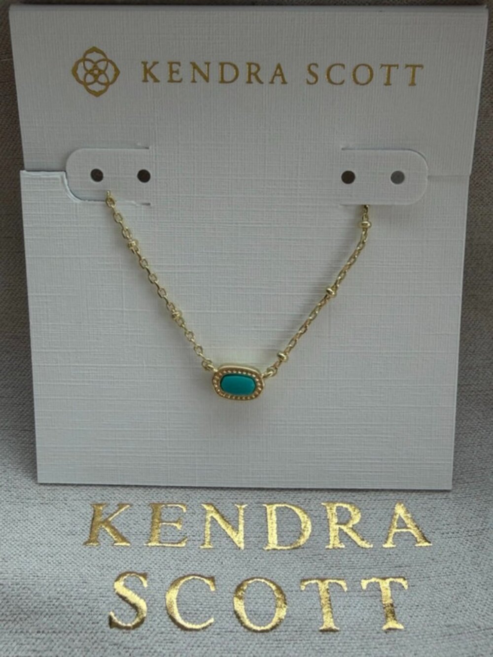 Kendra Scot Blue Pendant Necklace